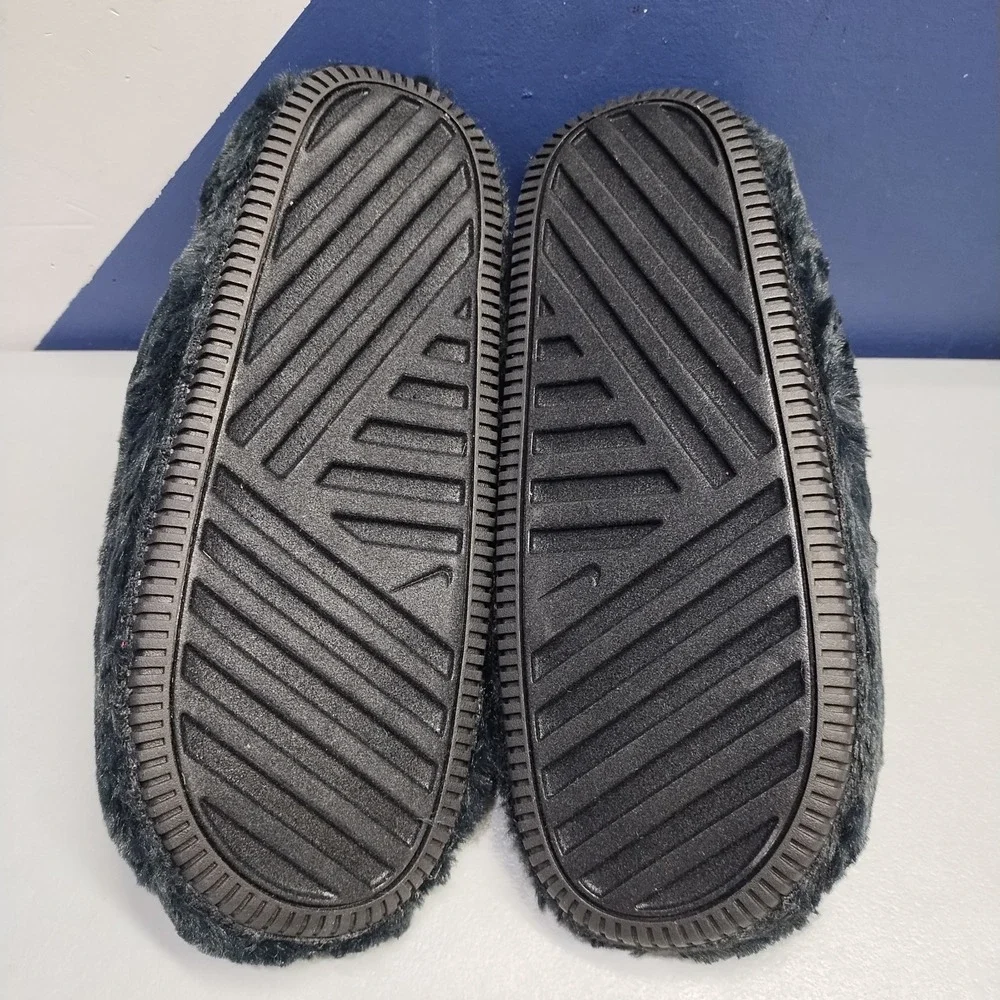 Nike Calm Mule SE Fluffy Slingback Sandals Womens US 9 Black Comfort FZ3119-001